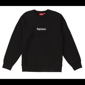 Supreme Box Logo Crewneck - Black - Large